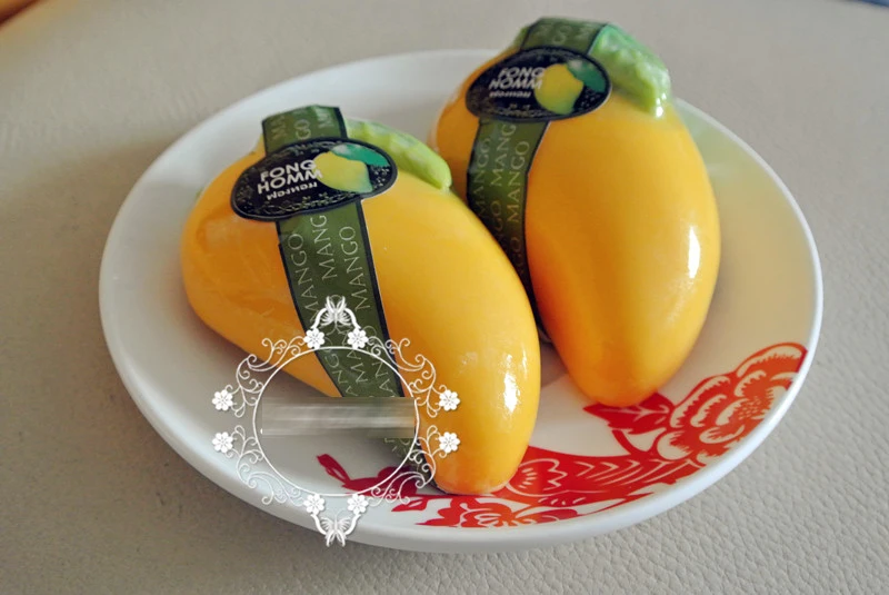 Силиконовая форма тайская для мыла ручной работы фруктов манго с листьями формы