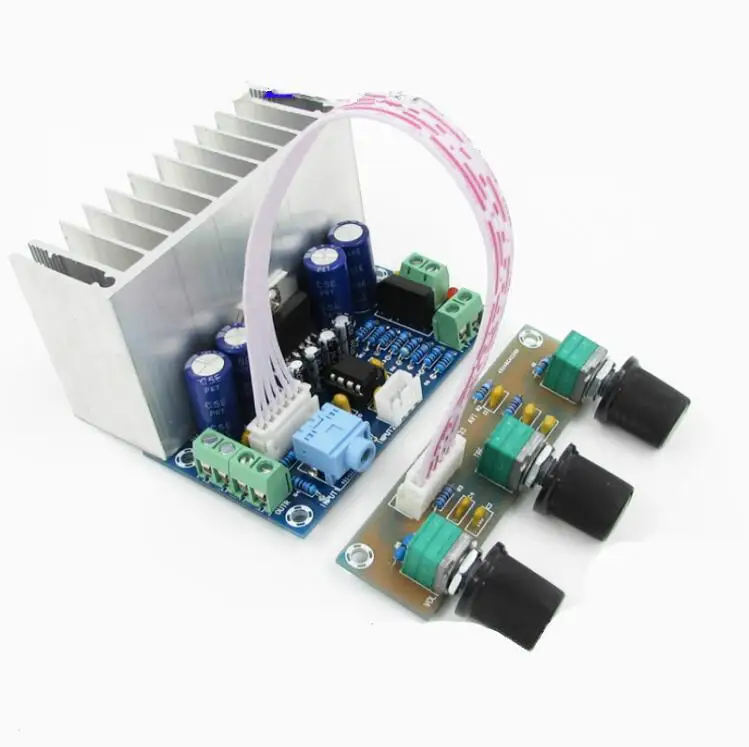 Звуковой канал TDA7377 2 1 20 Вт * + 30 бас усилитель мощности платы Hi-Fi с регулировкой