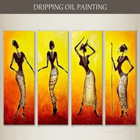 professional artist hand painted high quality beautiful african oil painting beautiful africa woman oil painting for living room