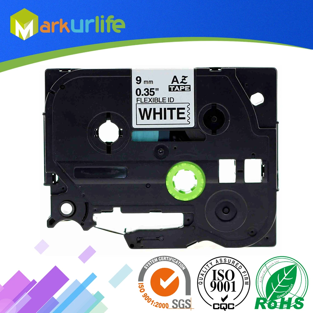 1 PCS/Lot Flexible ID Tape Compatible for Brother P-Touch Printer Laminated tze tape (9mm*8m) Black on White TZE-FX221 Cable | Компьютеры