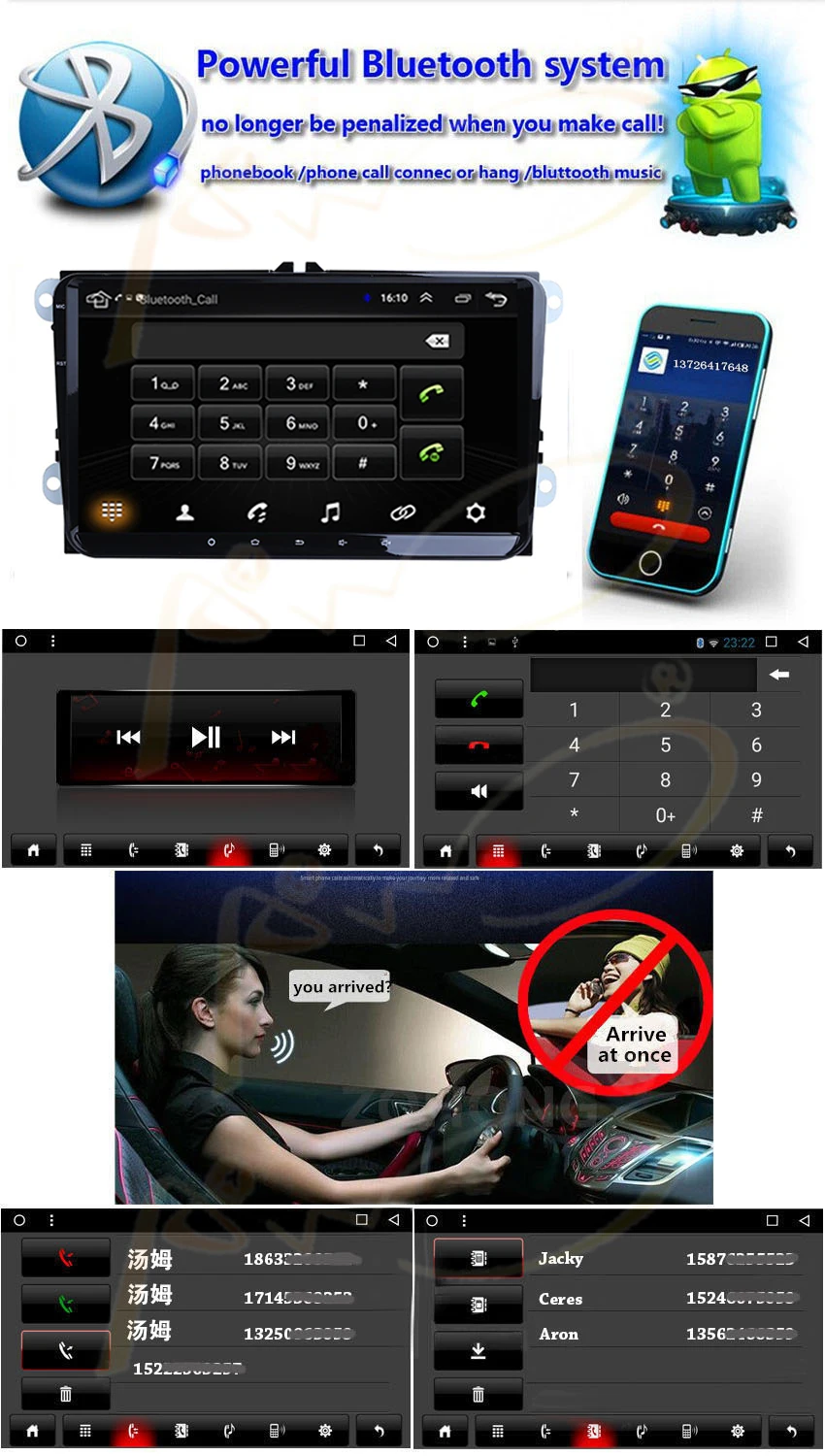 Android 8,1 автомобильный Радио Стерео gps универсальный для Volkswagen Passat CC Golf B6 B7 Tiguan Polo Skoda Octavia Seat Leon автомобильный