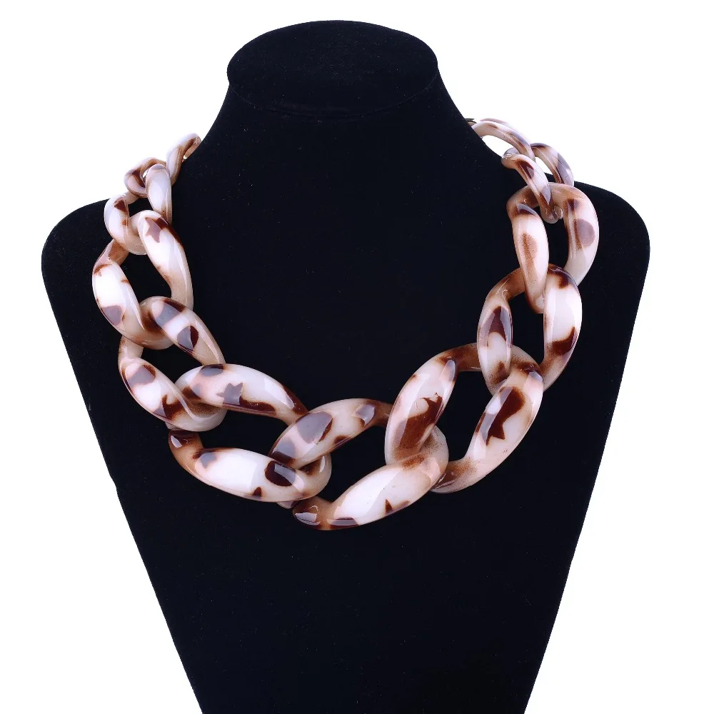 Женское массивное ожерелье BOJIU цепочка ювелирные изделия Ожерелье NK1025|chunky