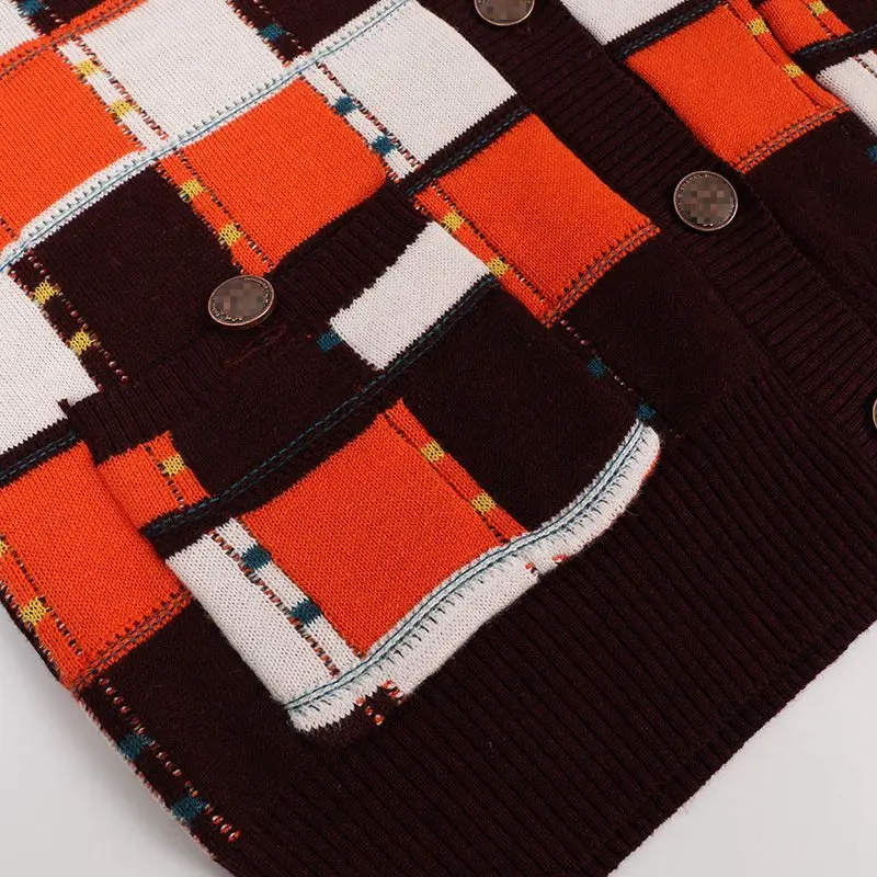 2018 Подиум винтажный шерстяной кардиган женский темно-синий воротник кисточка