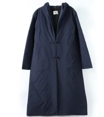 Тренчкот в китайском фольклорном стиле с капюшоном Повседневная уникальная