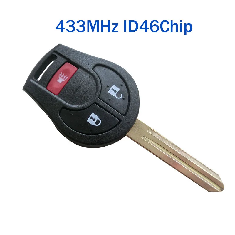 3 кнопки 315 МГц Новый дистанционный ключ для Nissan Oem заводской БЕСКЛЮЧЕВОЙ вход 46