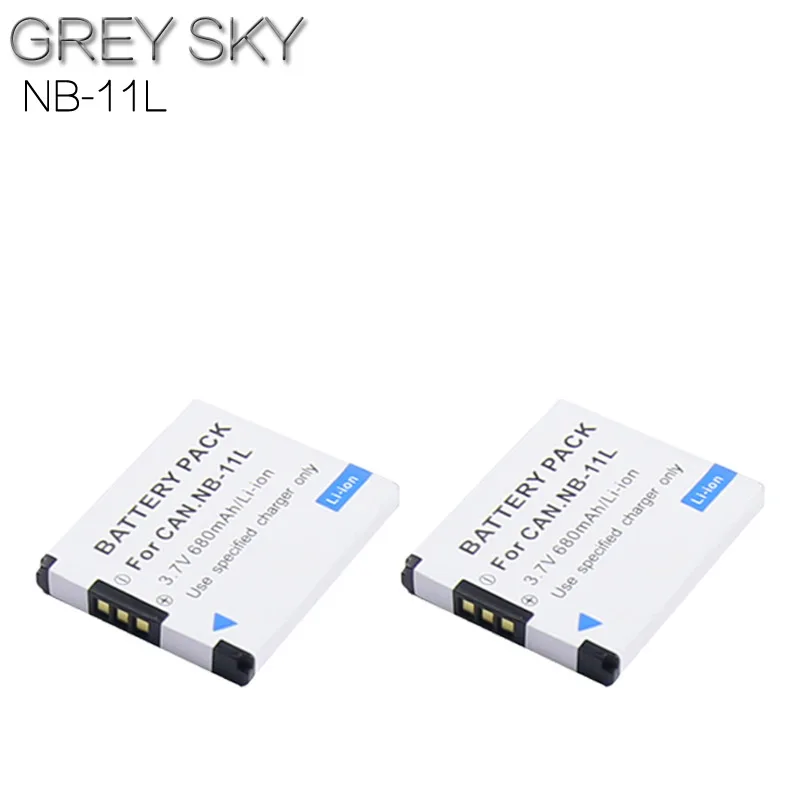 2battery 2 шт. NB-11L NB11L NB 11L батарея+ ЖК-зарядное устройство для Canon PowerShot A2300 IS, A2400 IS, A2500, A2600, A3400 IS, A3500 IS ELPH 110 HS L10 - Цвет: 2battery