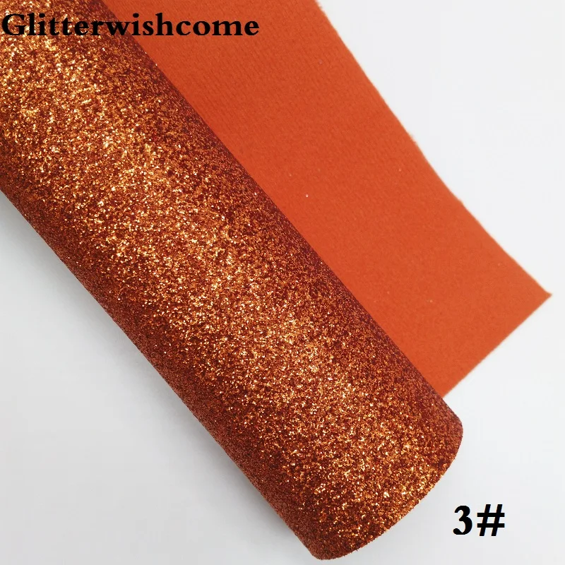 3 Glitterwishcome 21X29 см A4 Размеры виниловые обои для банты тонких блестящая кожаная ткань винил для банты, GM238A - Цвет: 3