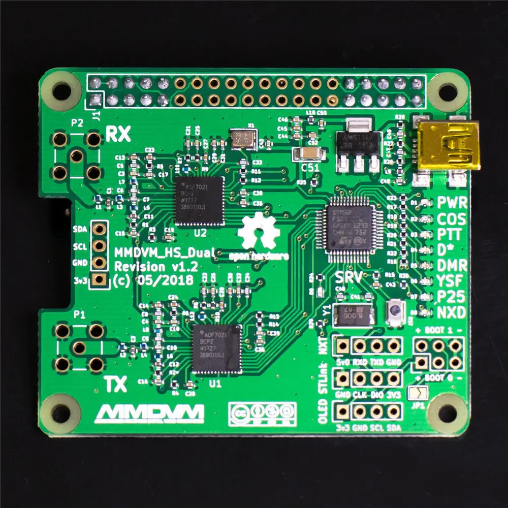 Готовая Новинка V1.3 мм DVM _ hs_dual_hat дуплексная точка доступа + Raspberry pi zero W OLED антенна SD