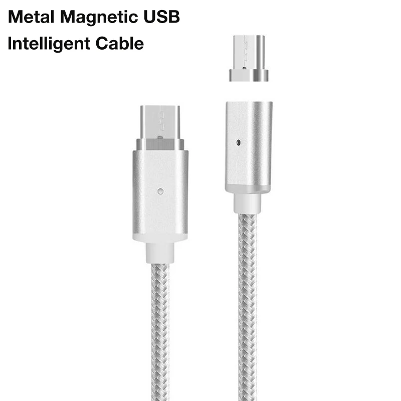 Магнитный нейлоновый плетеный кабель Type C для быстрой зарядки Samsung Galaxy S10 S10E S9 + S8