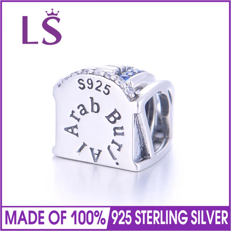 Женские шармы с фианитом LS Silver из стерлингового серебра 925 пробы AAA цирконием |