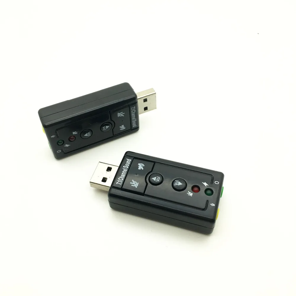 Внешний USB аудио адаптер звуковой карты Виртуальный 7 1 ch 2 0 Mic Динамик Аудио