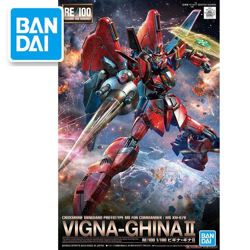 Japaness Bandai Original RE 1/100 Gundam F91 VIGNA GHINA II мобильный костюм детские игрушки|Наборы для