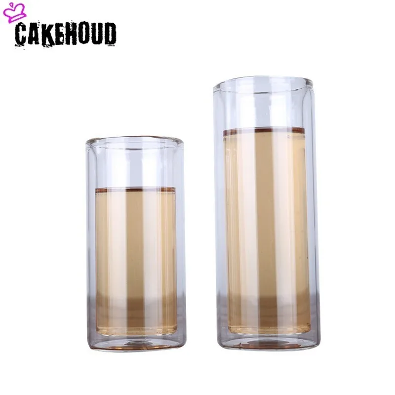 Кухонная кружка CAKEHOUD из высокотемпературного двойного стекла пивная большого