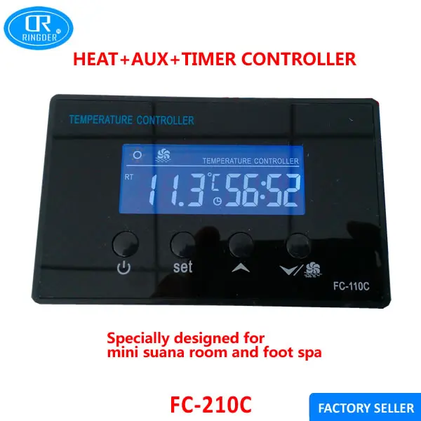 Цифровой мини контроллер температуры для сауны спа с таймером обратного