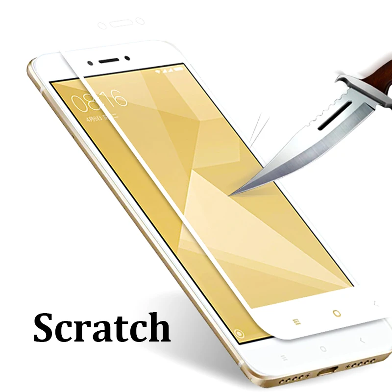 Горячая продажа полное покрытие из закаленного стекла для Xiaomi Redmi 5A 4X Note 4