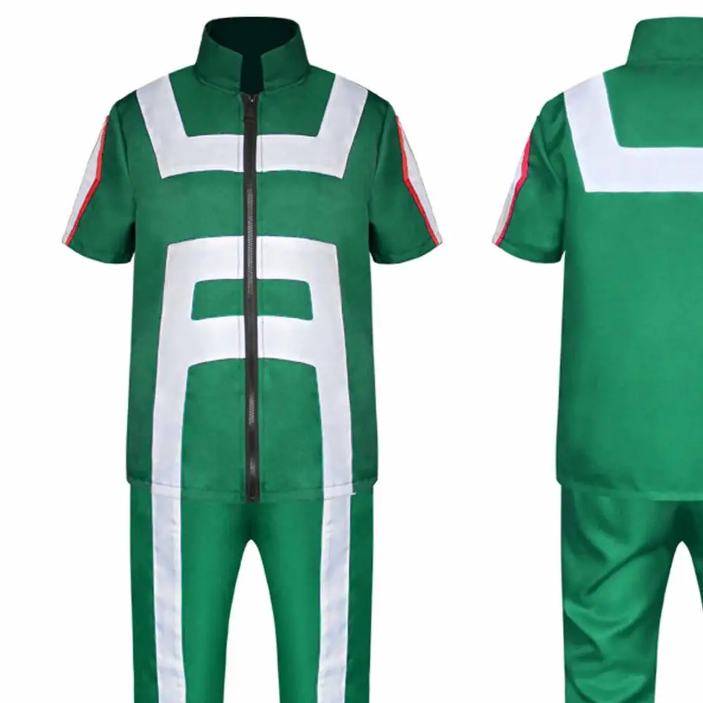 VEVEFHUANG Boku no Hero Academy My Hero Academy OCHACO URARAKA мидория изуку Bakugou Midoriya Iida спортивная форма для школьников Косплей - Цвет: green