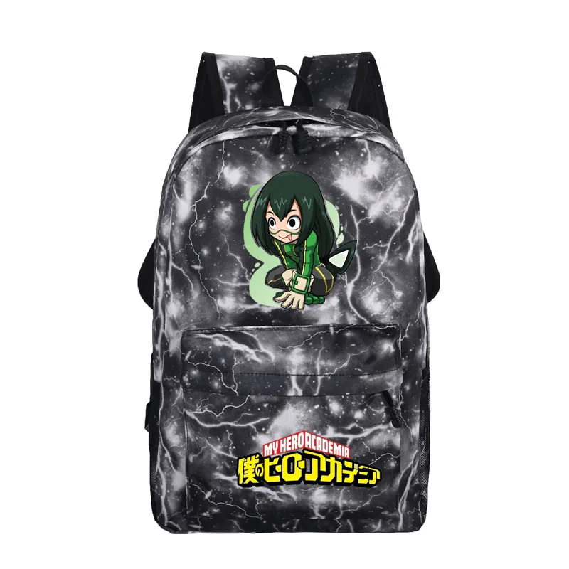 Женский холщовый рюкзак для косплея моя геройская Академия Asui Tsuyu школьные ранцы