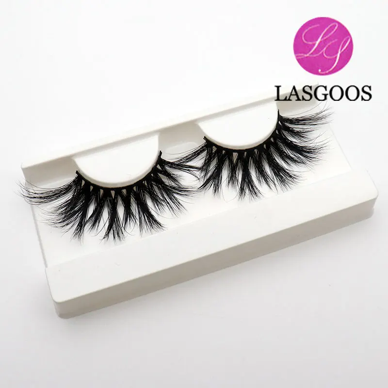LASGOOS 5 пар норковых волос 25 мм длинные 3D популярные Грязные накладные ресницы