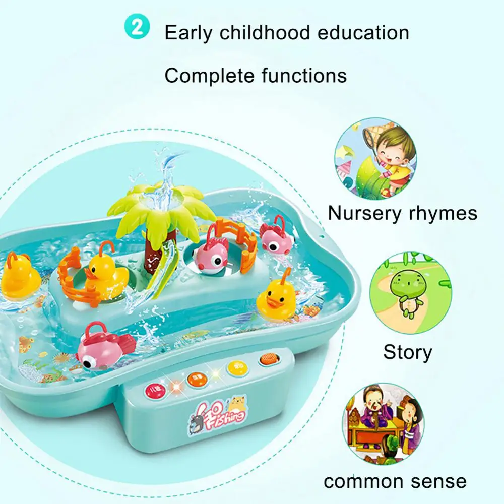 Электрическая музыкальная ротационная игрушка-головоломка для рыбалки в воде
