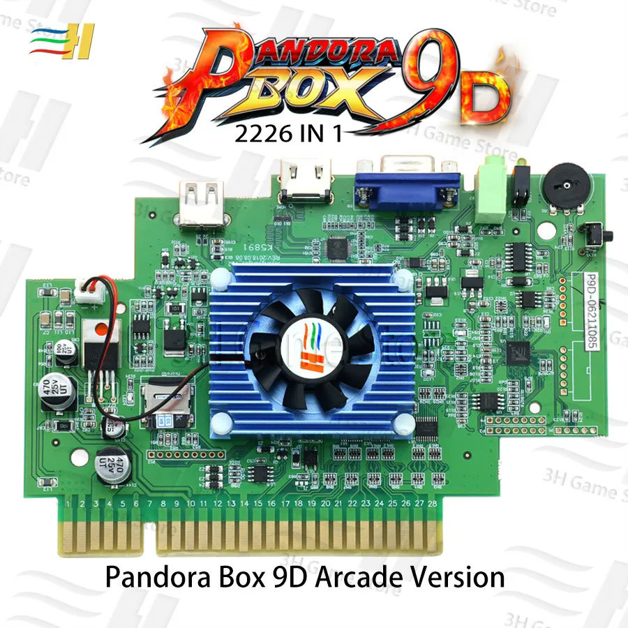 Pandora Box 9D 2226 в 1 аркадная версия доска для игры JAMMA HDMI VGA для монетного управления игровая машина поддержка 3P 4P игры usb