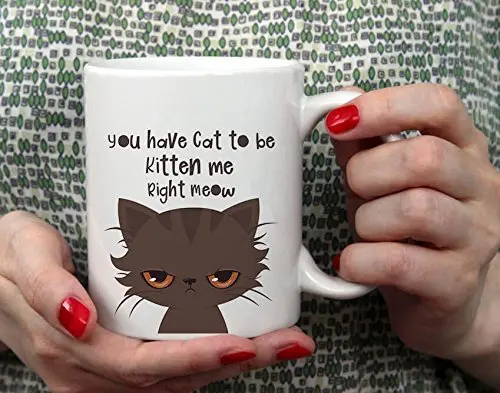 Кружка с кошкой у вас есть кот чтобы быть котенком Me Right Meow | Премиум кофейные