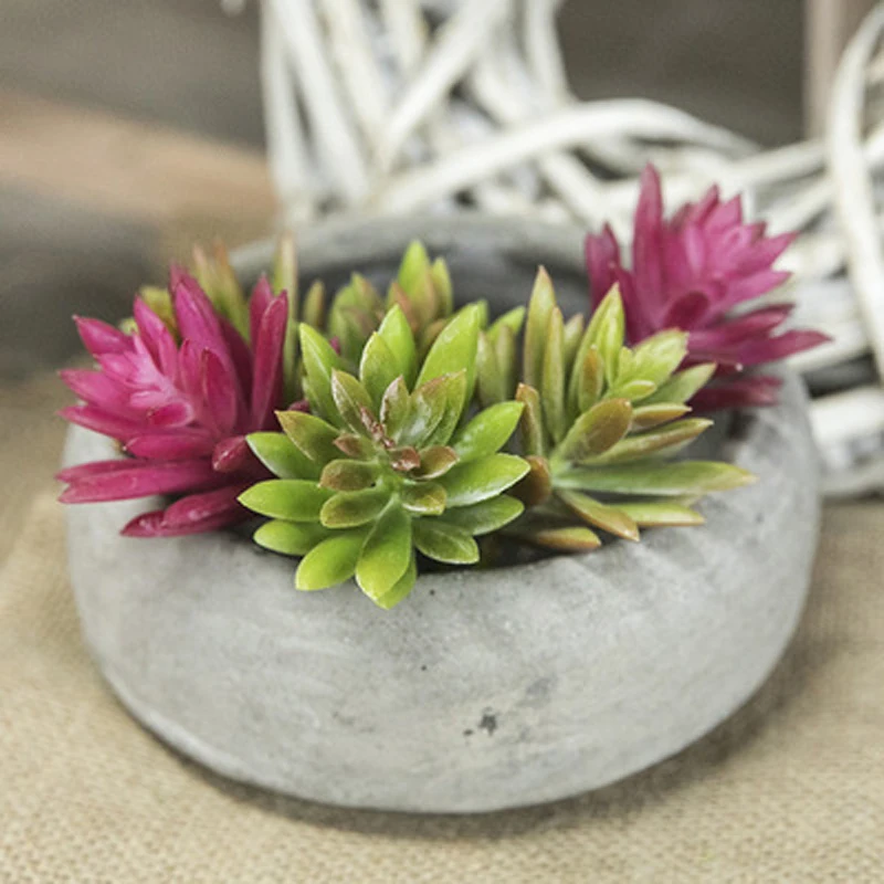 Высокое качество искусственного суккуленты растений Лотос трава листья пейзаж