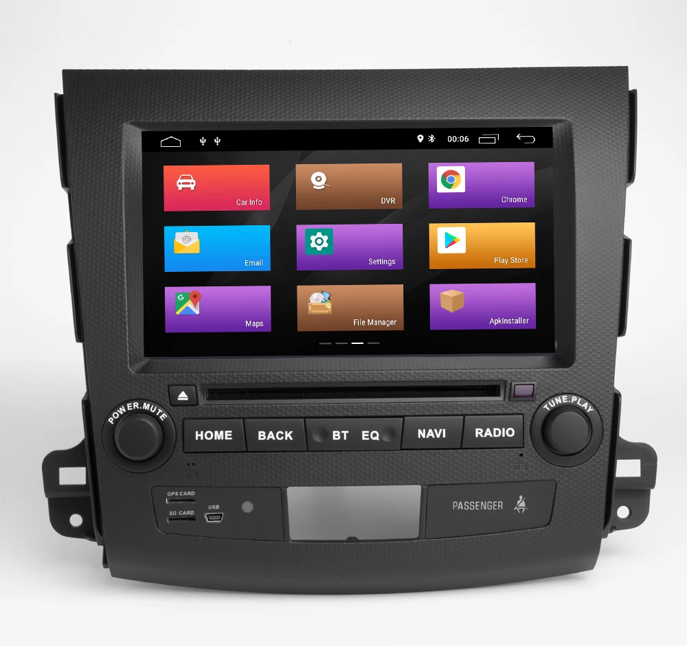 8'ɺndroid 9 0 четырехъядерный автомобильный DVD GPS плеер для MITSUBISHI Outlander 2006-2012 радио