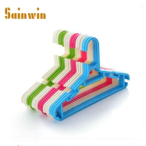 Sainwin 20 шт.лот 27,5 см детские пластиковые вешалки для одежды детские противоскользящие вешалки