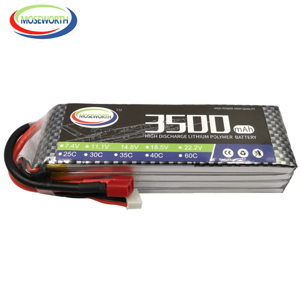 14,8 V RC игрушки LiPo Батарея 4S 1800 2600 3000 3500 4000 4500 5000 мА/ч, 30C 40C 60C для радиоуправляемого вертолета самолета батареи 4S