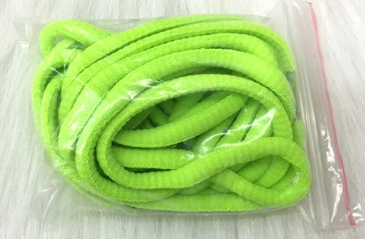 Fluorescent green 1 пара круглые шнурки уличная детская обувь унисекс шнурки многоцветные для отдыха кроссовки шнурки Модная Белая обувь кружева - Цвет: Fluorescent green