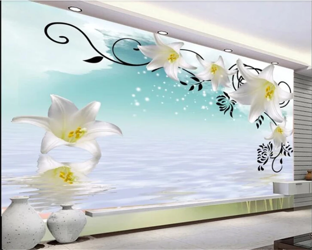 

beibehang behangCustomized personality decoration papel de parede 3d wallpaper Nordic simple flower children's room decorations