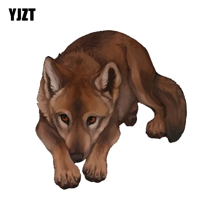 

YJZT 14.7CM*15.4CM An Unhappy Dog Decal PVC Car Sticker 12-300418