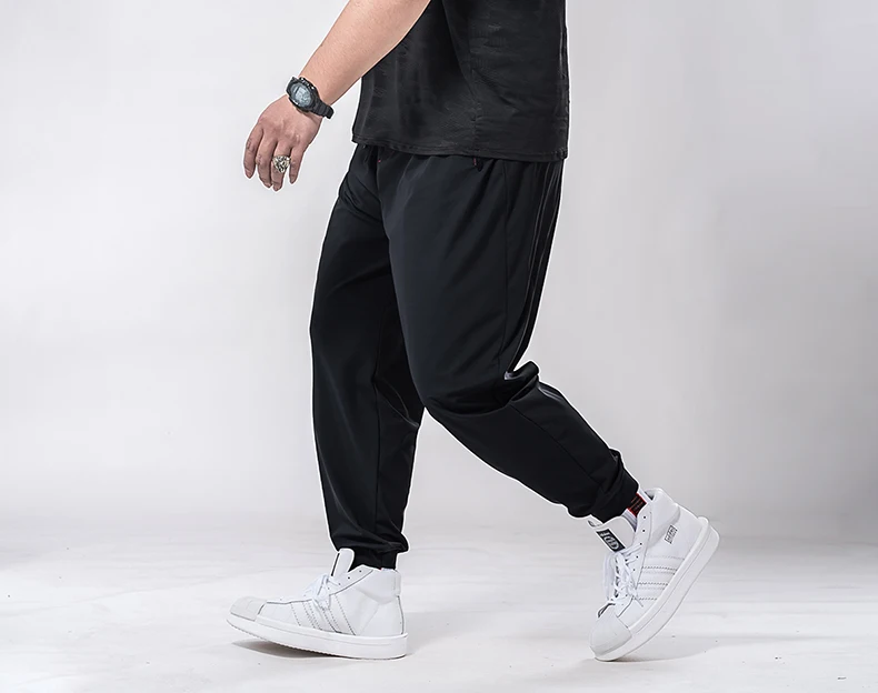 Новые мужские спортивные брюки 6XL 7XL 5XL, мужские брюки для бега большого размера, мужские брюки для фитнеса большого размера, мужские повседневные брюки размера плюс