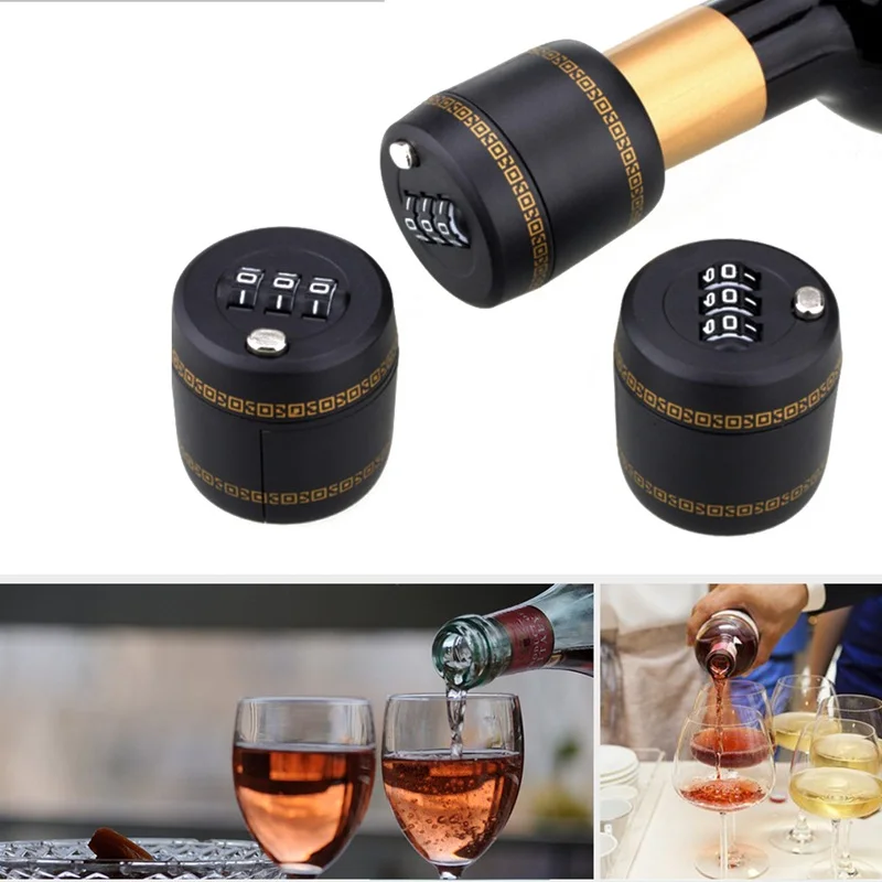 Пластиковая Пробка для вина Бутылка пароль профессиональная комбинация замков