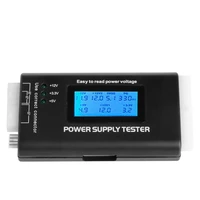 digital lcd power supply tester multifunction computer 20 24 pin sata lcd psu hd atx btx voltage test source dn001