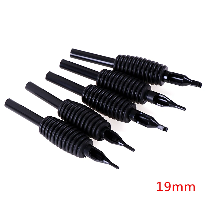 Боди арт тату машина 19 мм Одноразовые черные трубки комбо RT FT круглые иглы