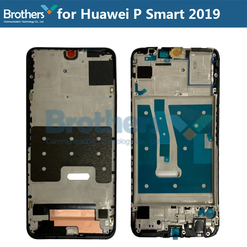 Передняя рамка для Huawei P Smart 2019 ЖК передняя корпус экрана с кнопкой оригинальная