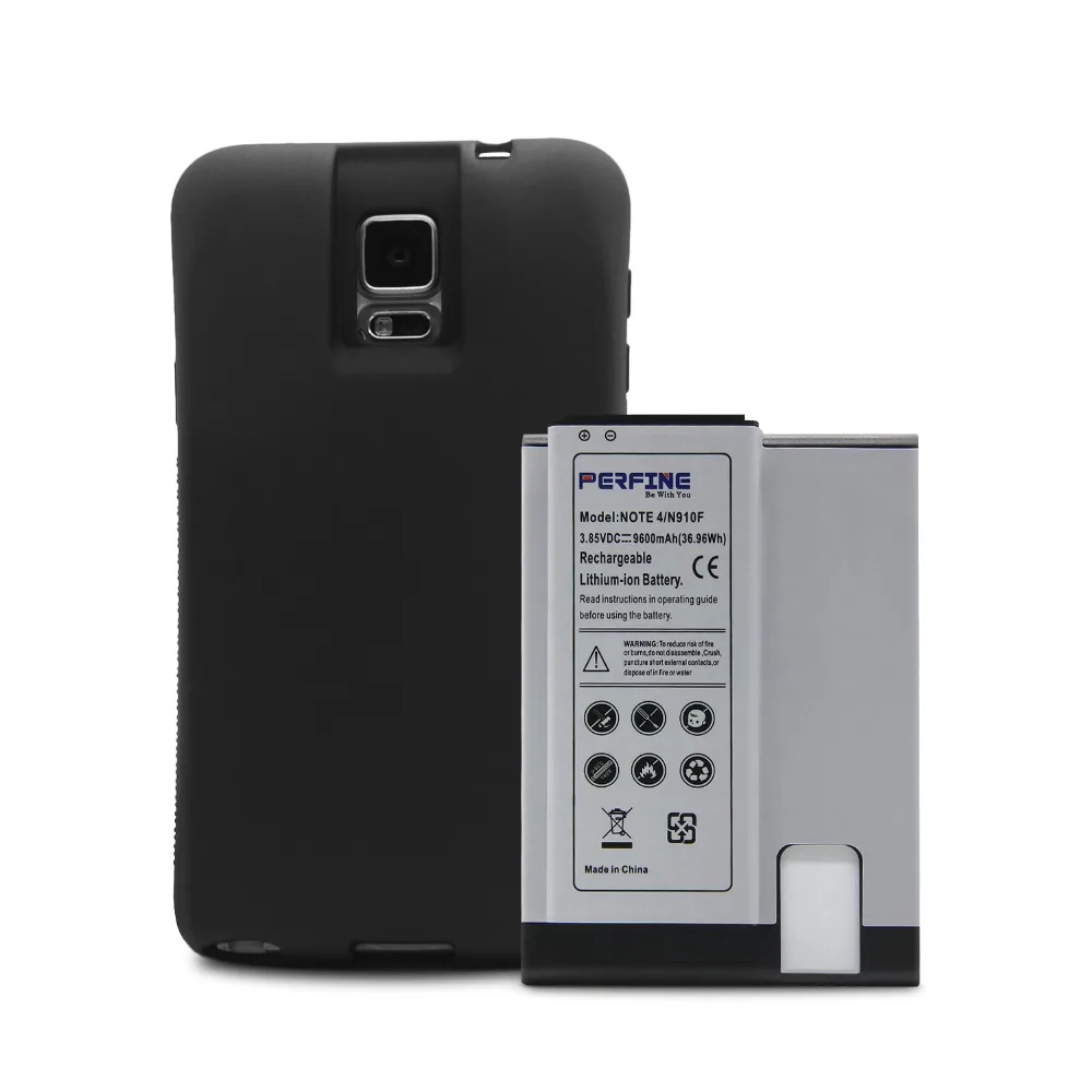 Note 4 Аккумулятор 9600 мАч + NFC для Samsung Galaxy Note4 телефон N910F N910C N910V N910T ТПУ чехол EB BN910BBE