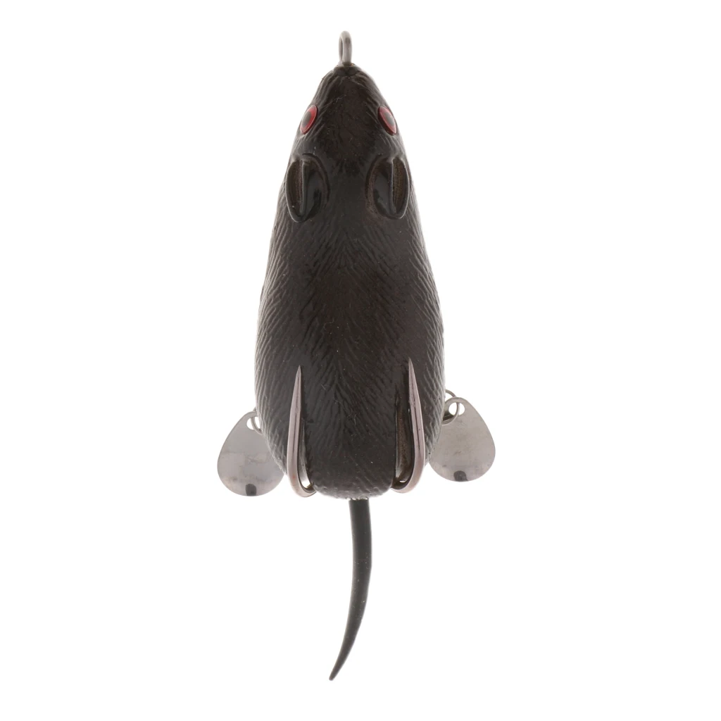 Плавающая мягкая резиновая рыболовная приманка Weedless Topwater Mouse для ловли