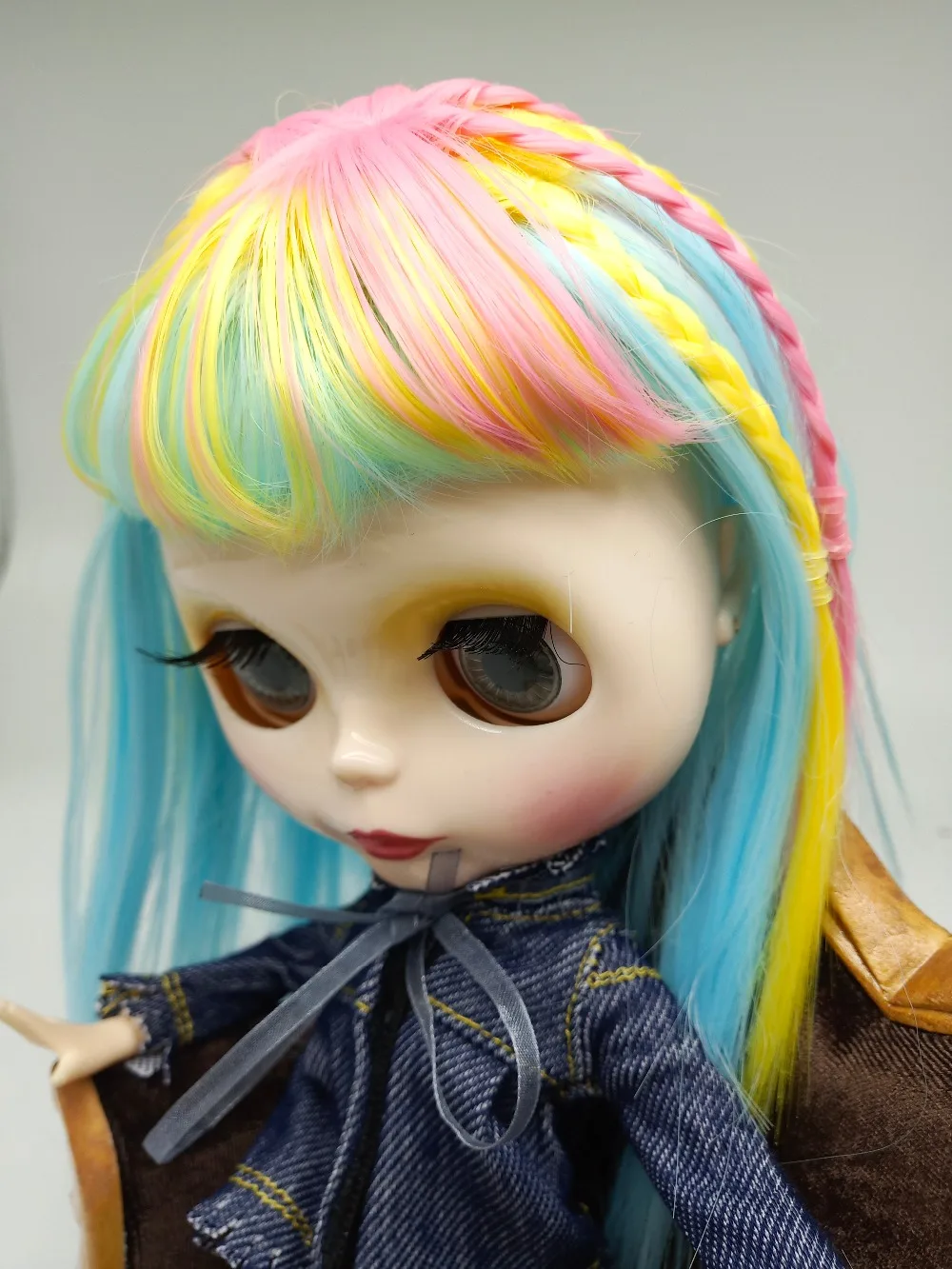 Sweetpea Стильный DIY 58-60 см Bjd кукла парик Ручная работа высокая температура провода