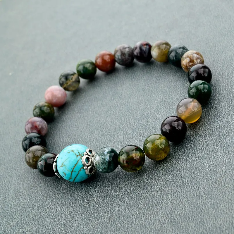 Модные Винтажные браслеты LongWay ювелирные изделия многоцветные из натурального