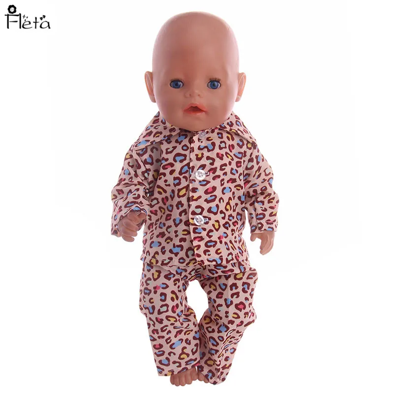 Флисовая Пижама одежда для вечеринки пижама с белыми пуговицами 43 см Reborn Baby Doll