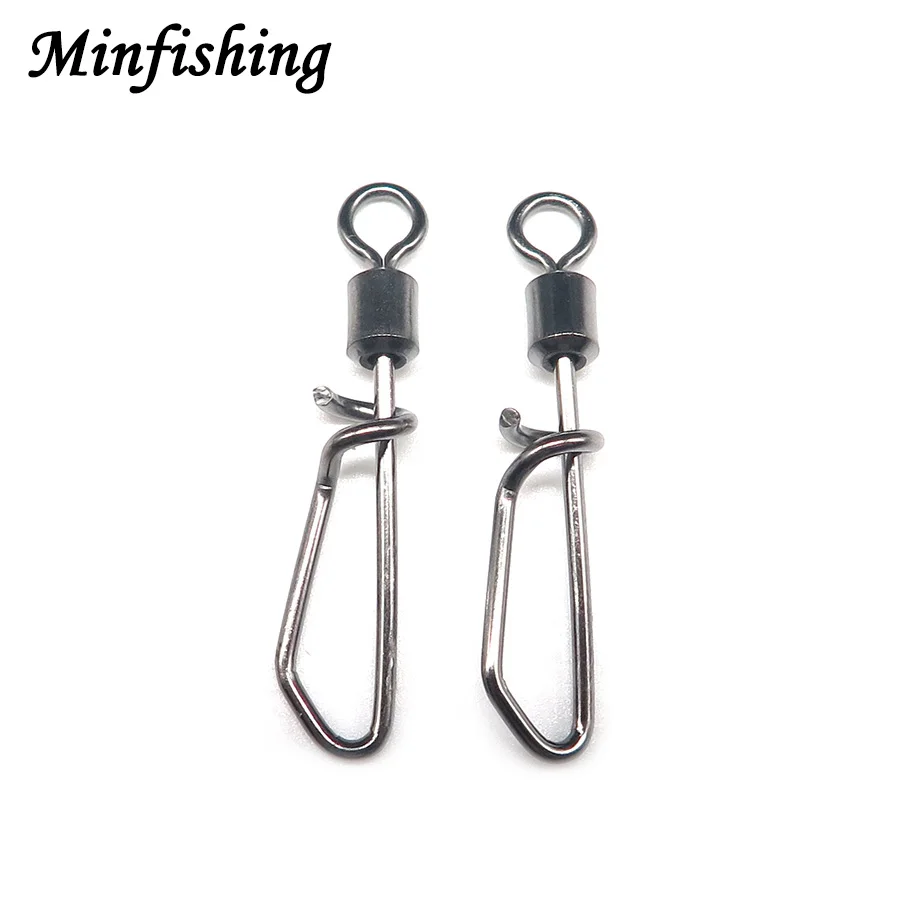 Minfishing 1000 шт. рыболовные инструменты Вертлюги с качения Из Нержавеющей Стали