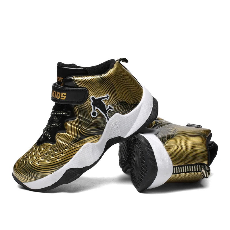 Баскетбольная обувь для мальчиков из искусственной кожи спортивные кроссовки