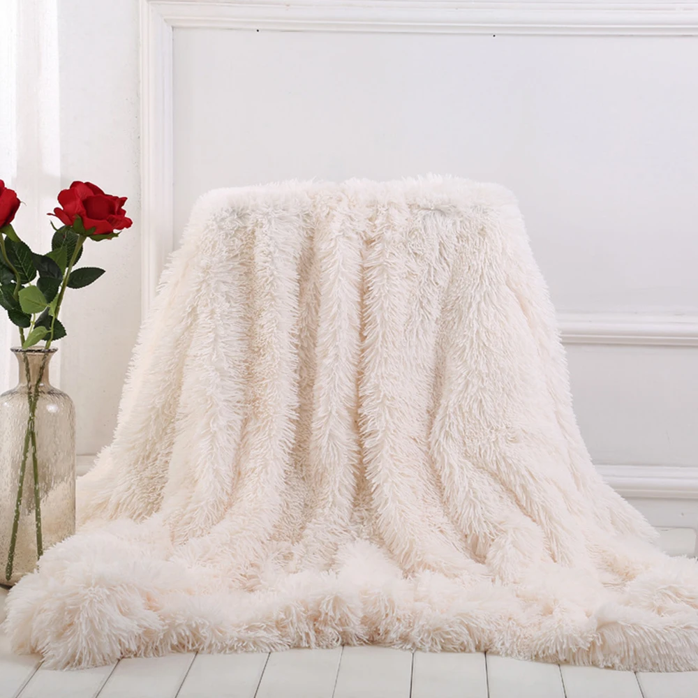 Одеяло из искусственного меха мягкое пушистое одеяло шерпы плед для кровати