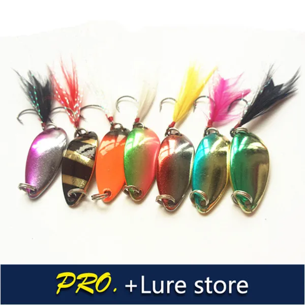 Бесплатная доставка 100 шт. приманка блесна для окуня щуки металлическая ложка