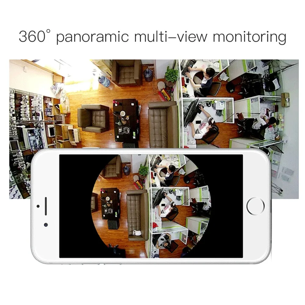 GADINAN панорамная IP камера 3D VR wifi умная камера 1.3MP 960P 3MP 360 градусов рыбий глаз Беспроводная с TF слотом для карт IR P2P Yoosee
