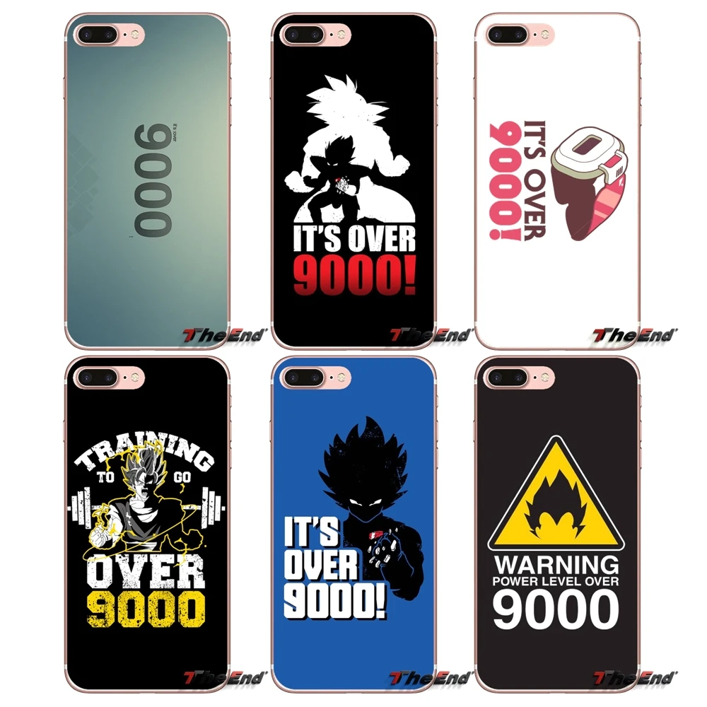 Для iPhone X 4 4S 5 5S 5C SE 6 6S 7 8 Plus Samsung Galaxy J1 J3 J5 J7 A3 A5 2016 2017 DBZ Saiyan Power Warning Over 9000 Case | Мобильные
