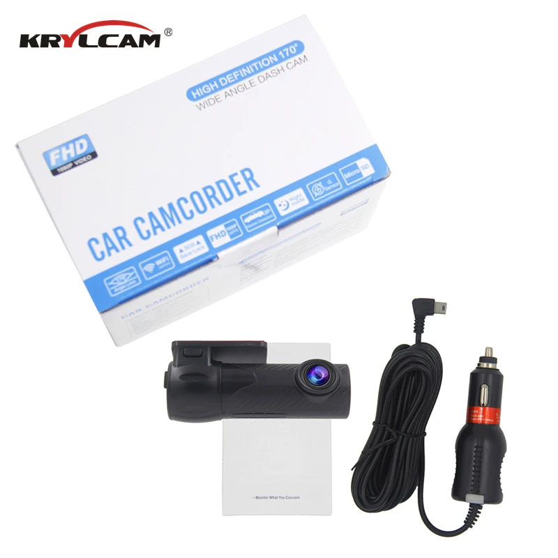 Krylcam S700 видеорегистратор для автомобиля HD WiFi 170 градусов широкоугольный мини 30fps
