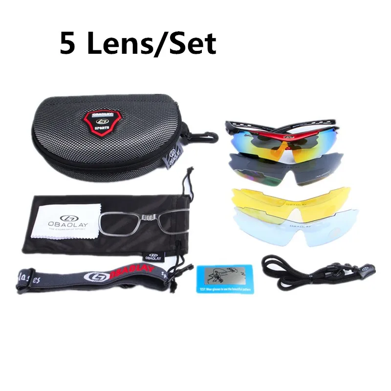 Велосипедные солнцезащитные очки с 5 линзами УФ защита для рыбалки на открытом